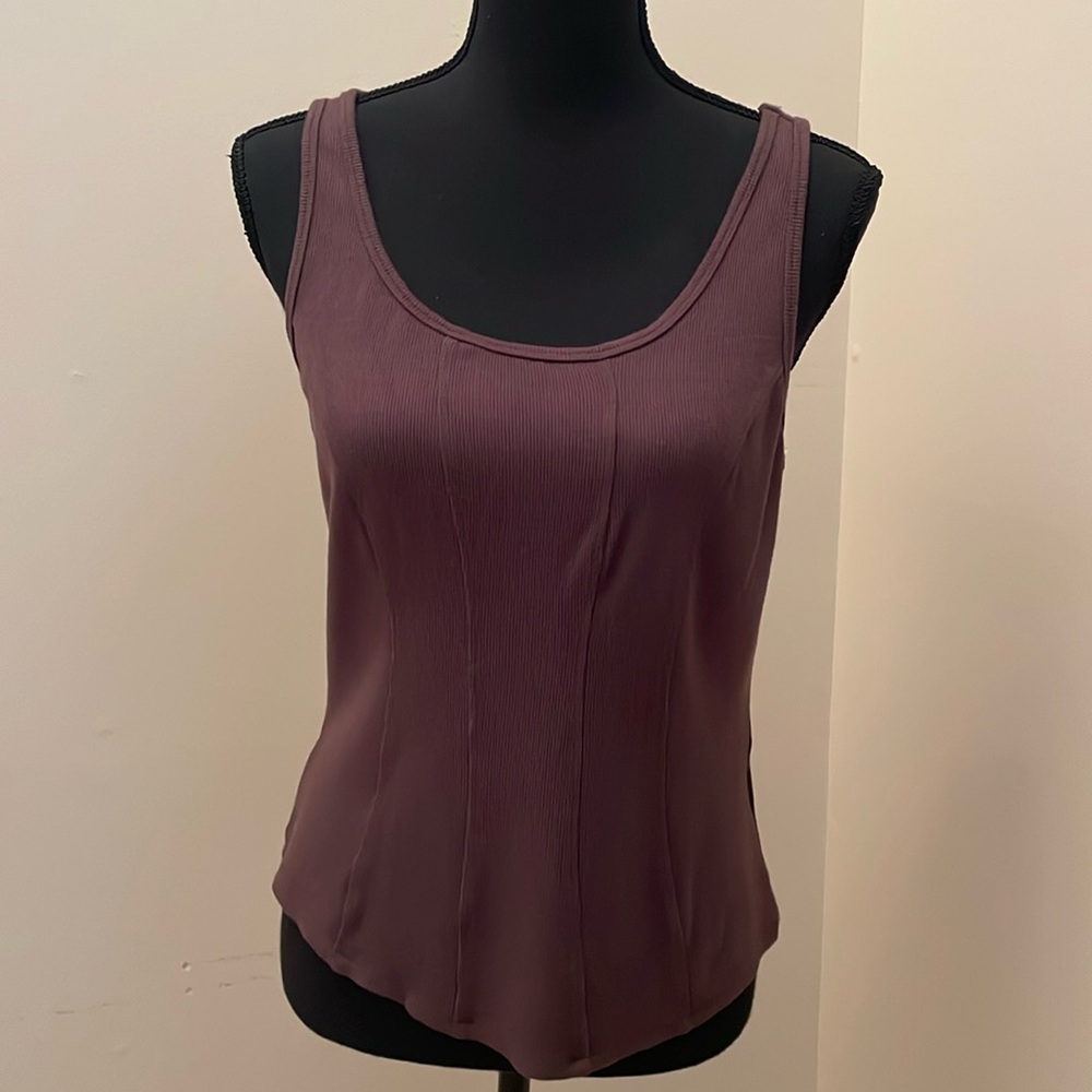 CAbi tank top, fitted body, brown, L